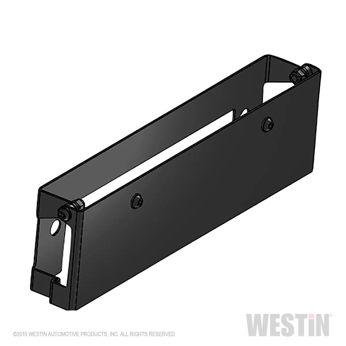46-20065  -  Winch Mount License Plate Relocator; Steel; Black Powder Coat; 1