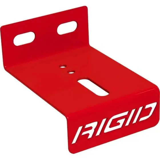 46559  -  Slat Wall Light Mounting Bracket, Stainless Steel Red Powder Coat, Single 1