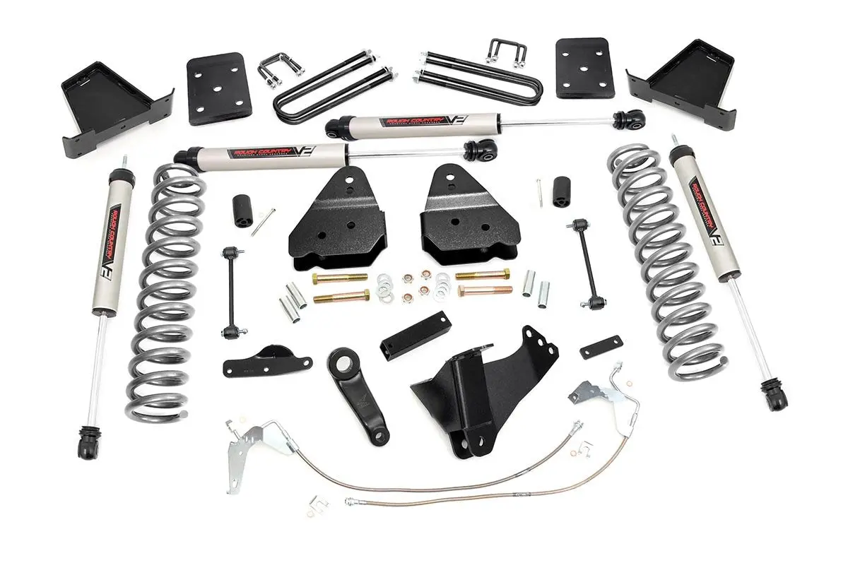 47870  -  4.5 Inch Lift Kit - W/O Overloads - V2 - Ford F-250/F-350 Super Duty (08-10) 1