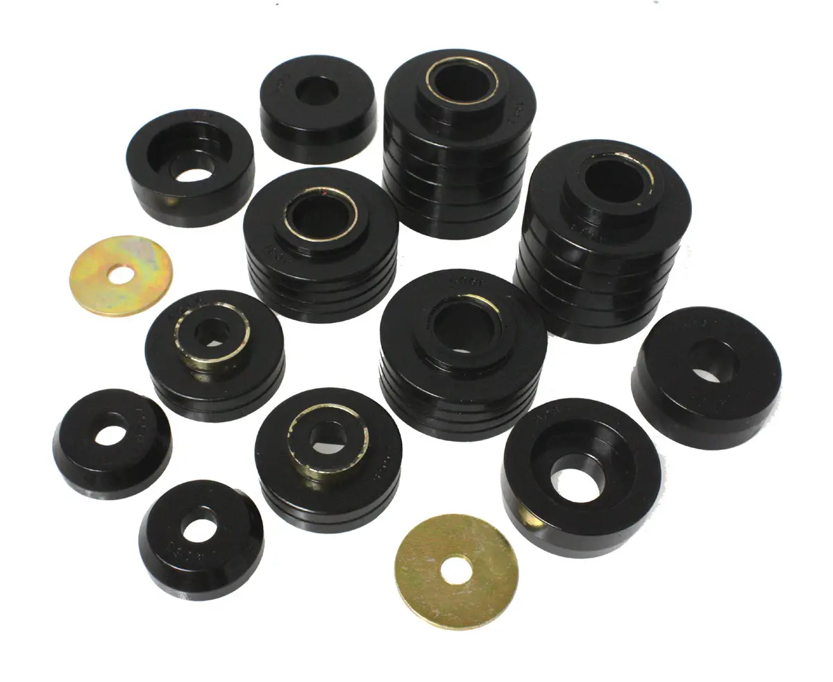 4.4107G  -  Body Cab Mount Set; Black; Performance Polyurethane; 1