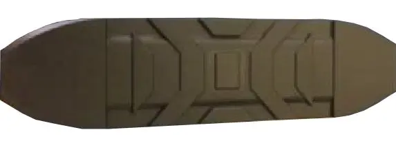 Wsp005kit  -  For 5 Inch Oval Bars Small Pad For Bed Step Pads (Installation Clips Included) 1