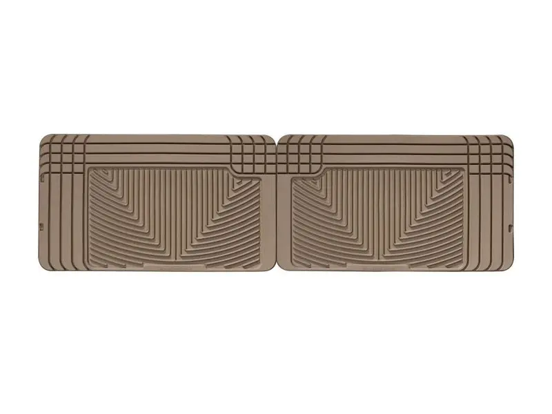 Weathertech 96 Gmc Rally Van Rear Rubber Mats - Tan 1