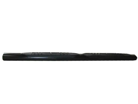 A1516b  -  4 Inch Oval Straight Powder Coated Black Mild Steel Rocker Panel Mount 1