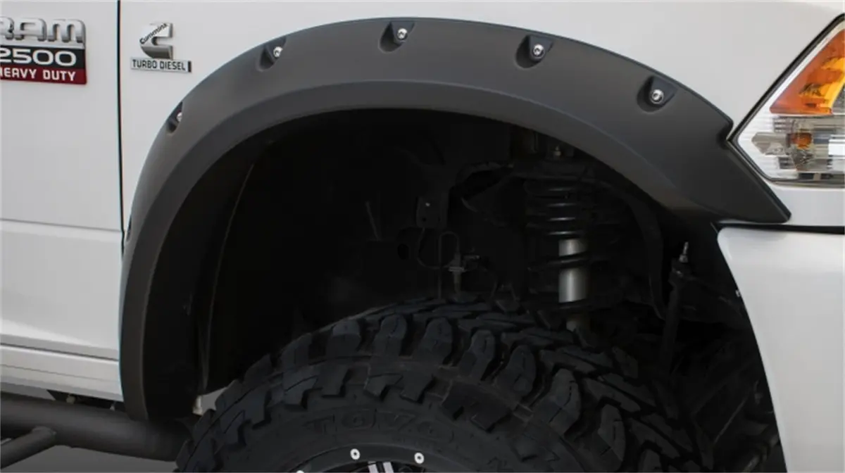 50921-02  -  Max Coverage Pocket/Rivet Style Fender Flares Black Smooth Finish 4-Piece Set 1