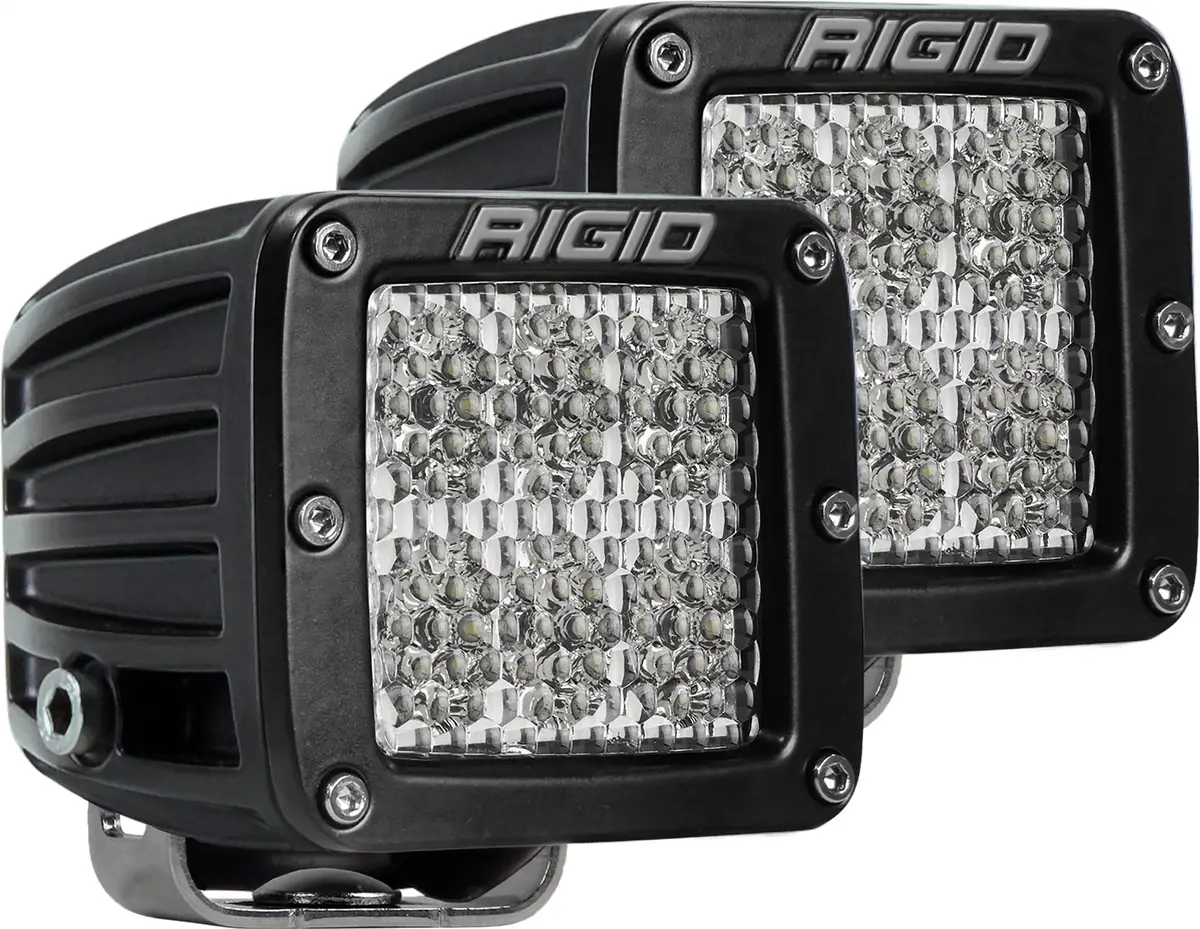 502513  -  D-Series Pro Led Light, Flood Diffused, Surface Mount, Black Housing, Pair 1