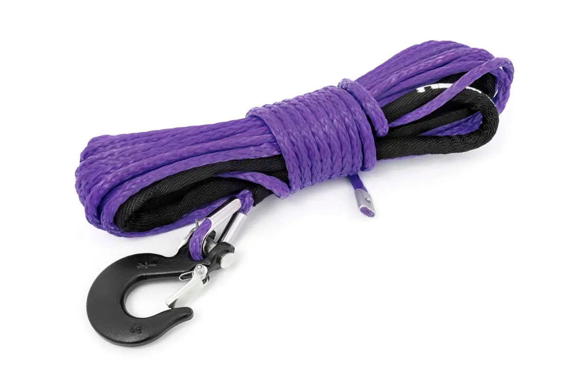 Rs162  -  Synthetic Rope - 1/4 Inch - 50 Ft - Purple 1