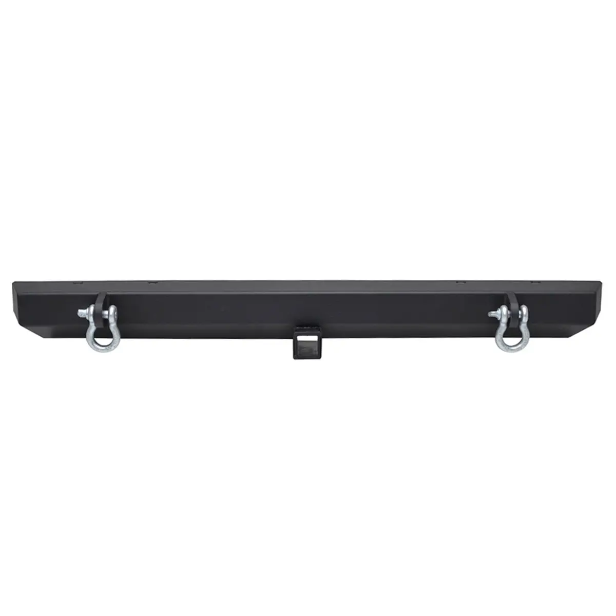 51-0008  -  Classic Rear Bumper W/ D-Ringss & 2" Inch Receiver Black 1