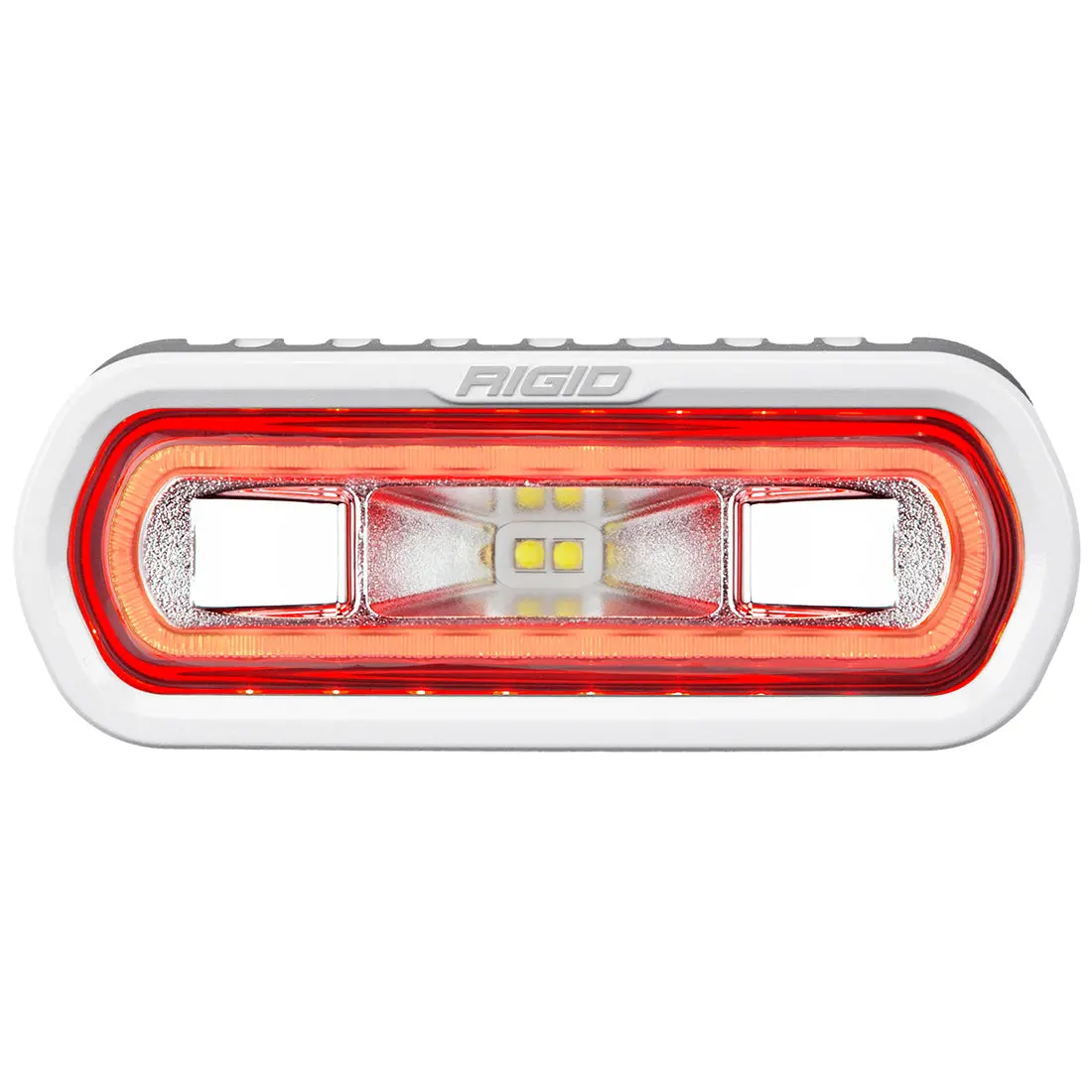 51102  -  Sr-L Series Marine Spreader Pod, 2 Wire, Surface Mount, White W/Red Halo 1
