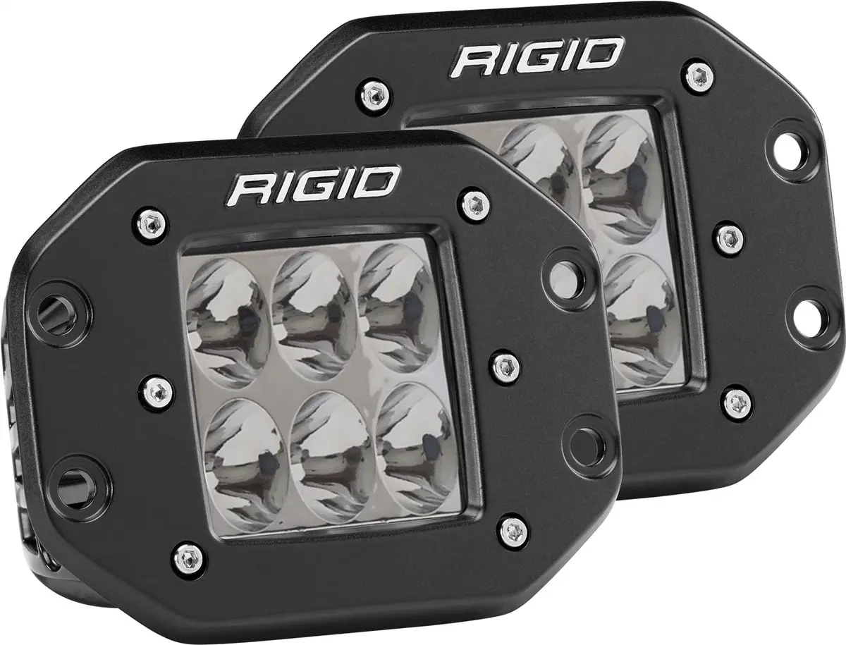 512313  -  D-Series Pro Led Light, Driving Optic, Flush Mount, Black Housing, Pair 1