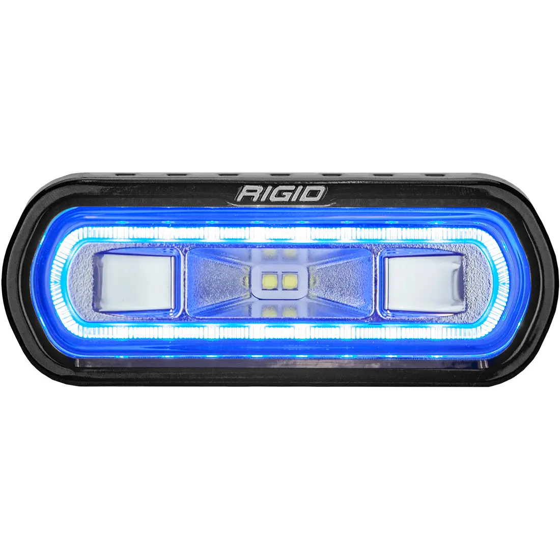 52101  -  Sr-L Series Marine Spreader Pod, 2 Wire, Surface Mount, Black W/Blue Halo 1