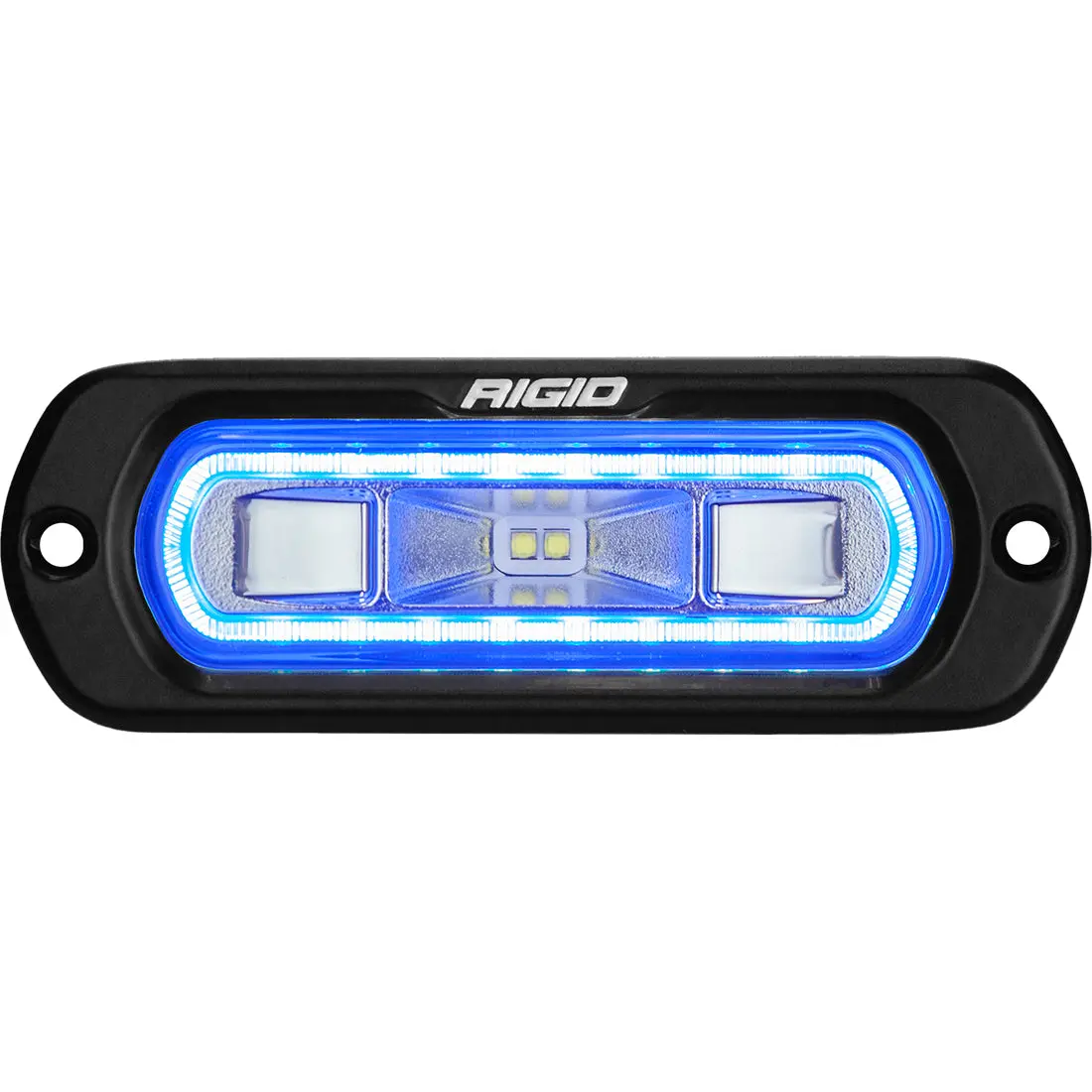 52201  -  Sr-L Series Marine Spreader Pod, 2 Wire, Flush Mount, Black W/Blue Halo 1