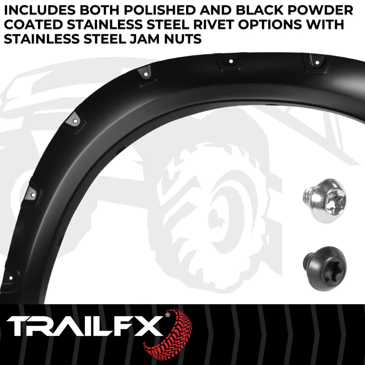 Tfd3006s  -  With Polished Stainless And Black Steel Rivets/ Stainless Hardware Kit 1
