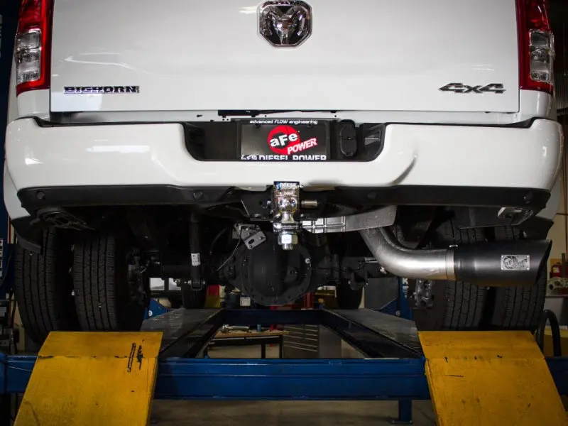 Afe Large Bore Hd 5In 409-Ss Dpf-Back Exhaust W/Pol Tip 19-20 Ram Diesel Trucks L6-6.7L (Td) 2