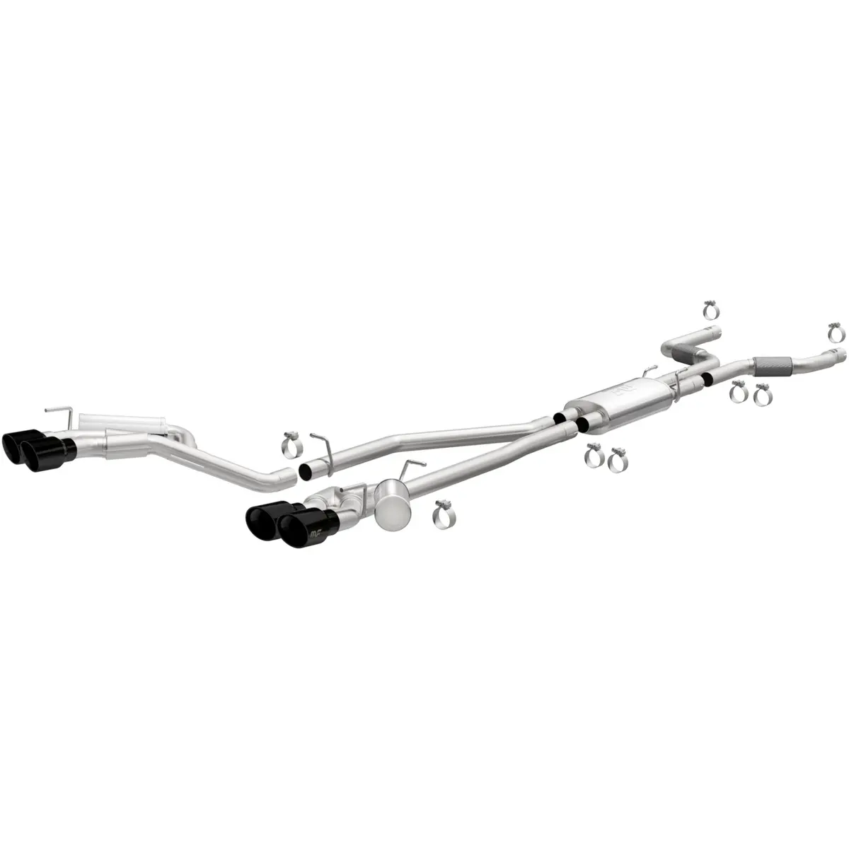 Street Series Black Chrome Cat-Back System 1
