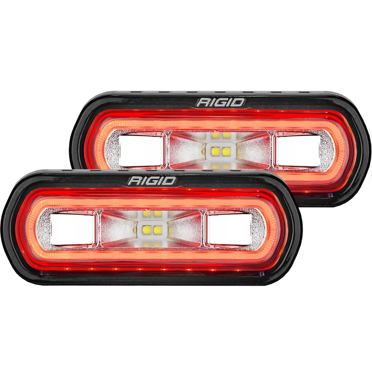 53122  -  Sr-L Series Off-Road Spreader Pod, 3 Wire, Surface Mount, Red Halo, Pair 1