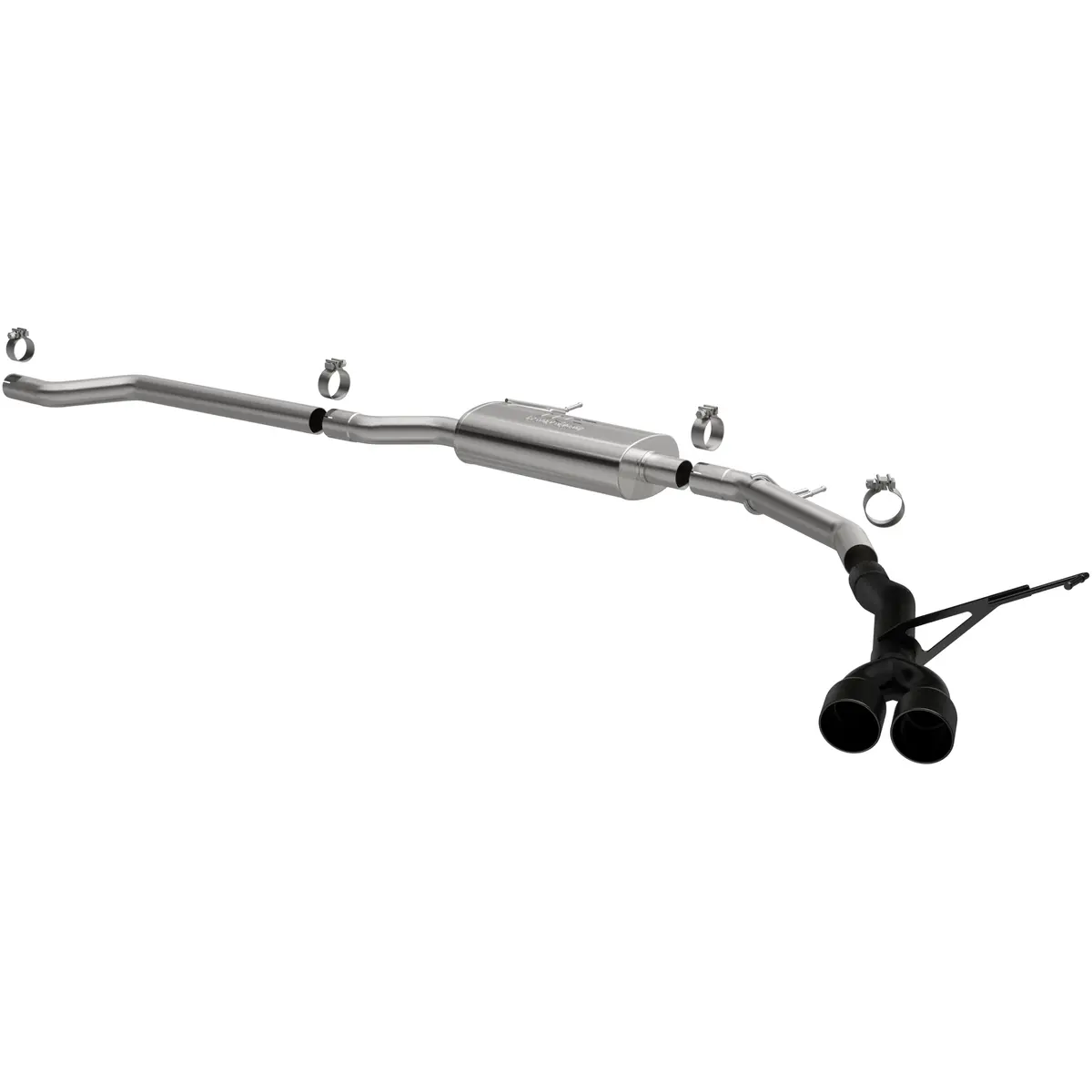 Street Series Black Cat-Back System 1