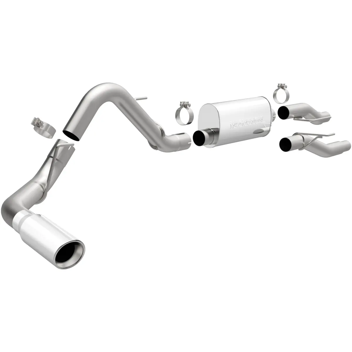 Street Series Stainless Cat-Back System 1