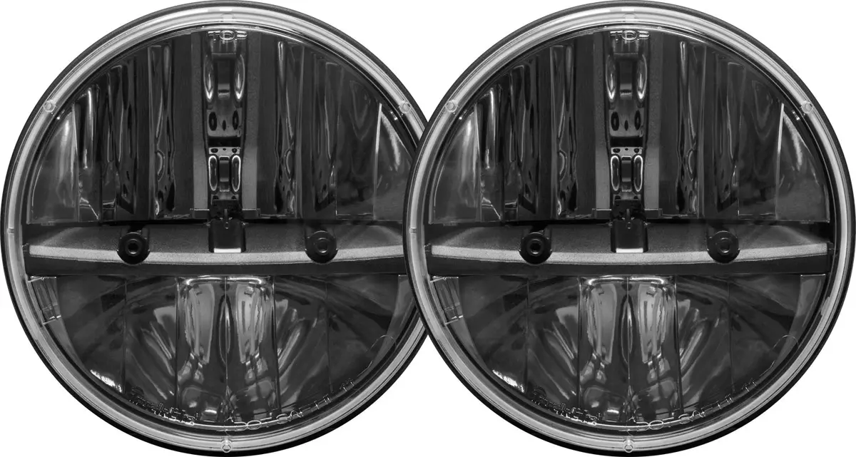 55000  -  7 Inch Round Headlight Kit With Pwm Anti-Flicker Adaptor, Pair 1