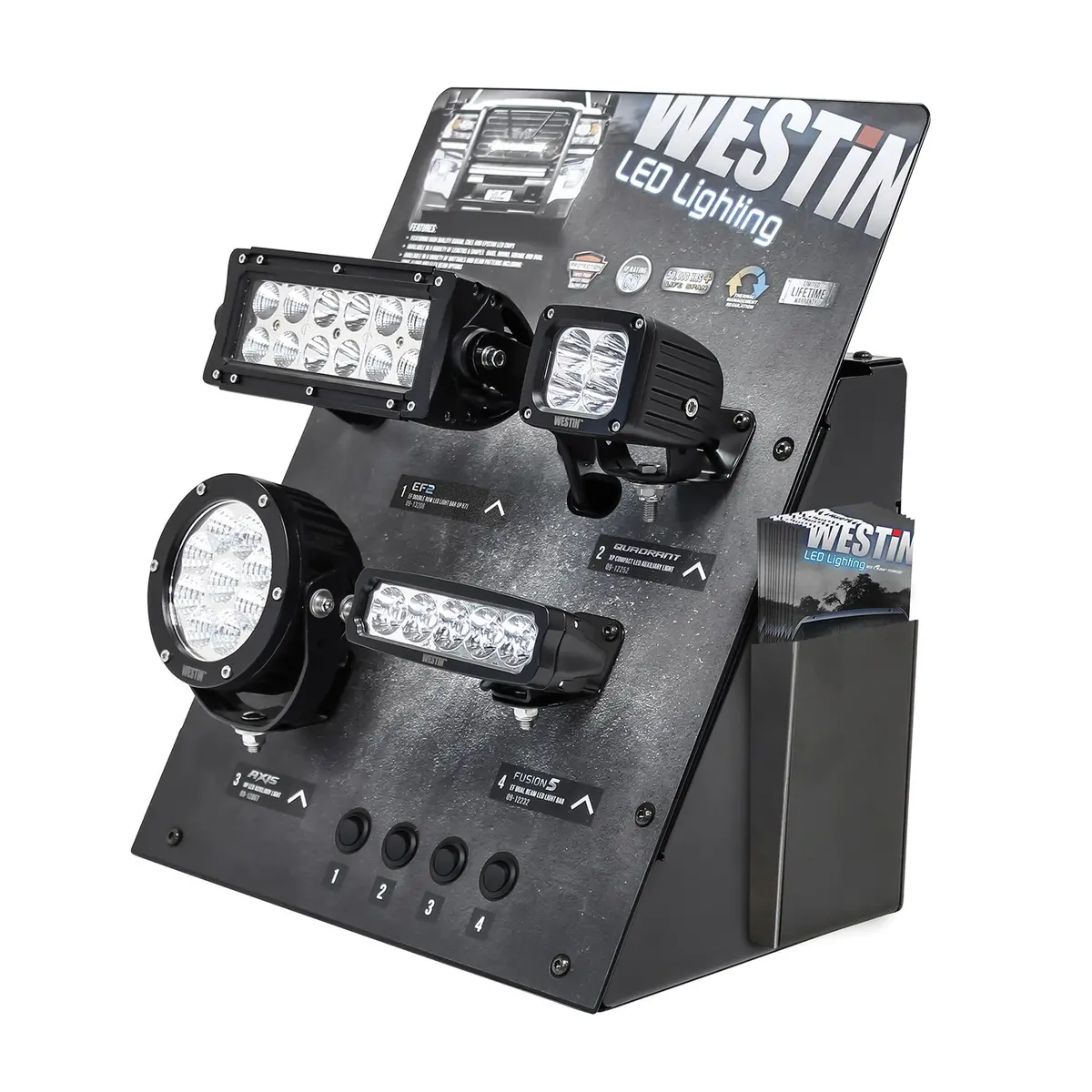 55409-02  -  Led Counter Display W/Ef2 Light; Black; 1