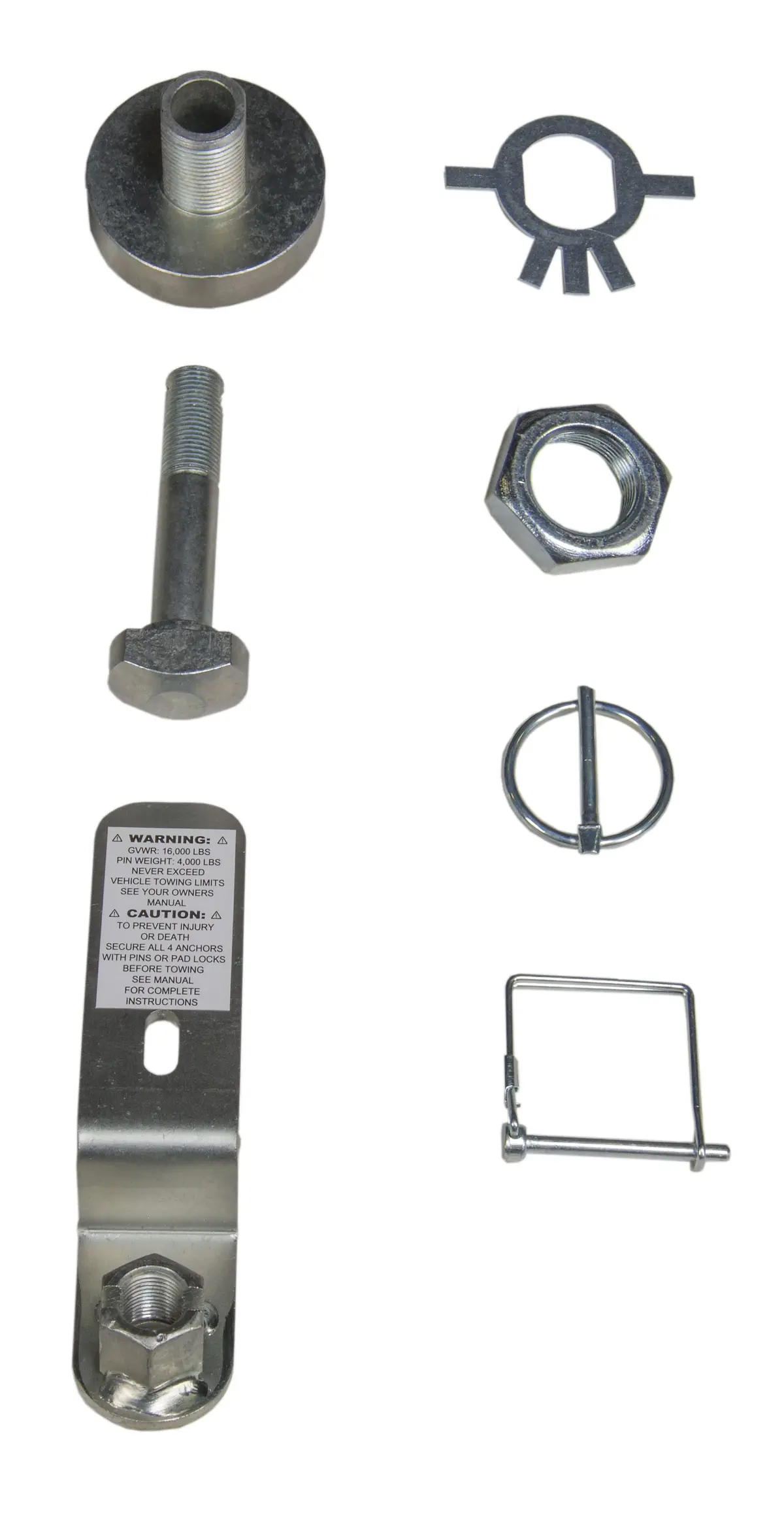 33101  -  Replacement Handle Kit For 33056 With Bolt/ Nut/ Washer/ 2 Pins/ 1 Handle 1