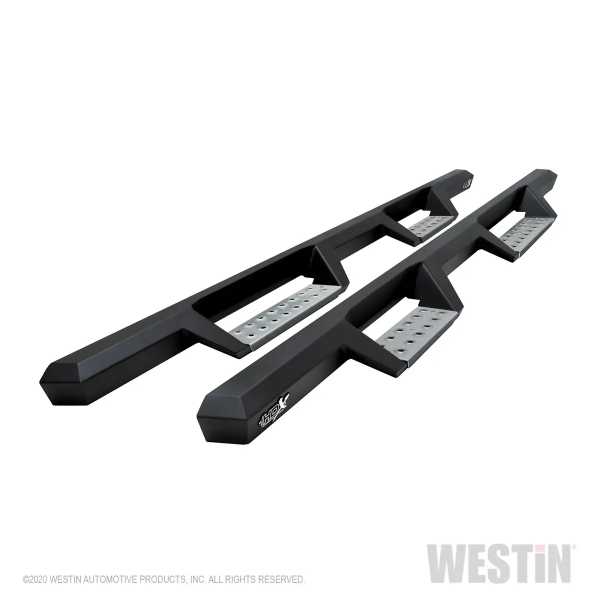 56-116852  -  Hdx Stainless Drop Nerf Step Bars; Textured Black; Stainless Steel; 1