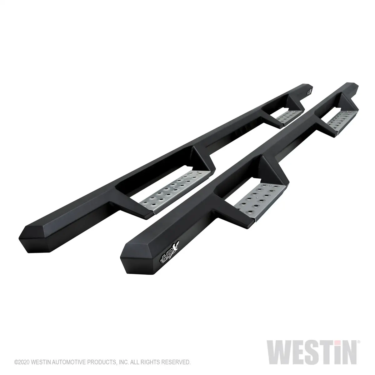 56-119552 - Hdx Stainless Drop Nerf Step Bars; Textured Black; Stainless Steel; 1