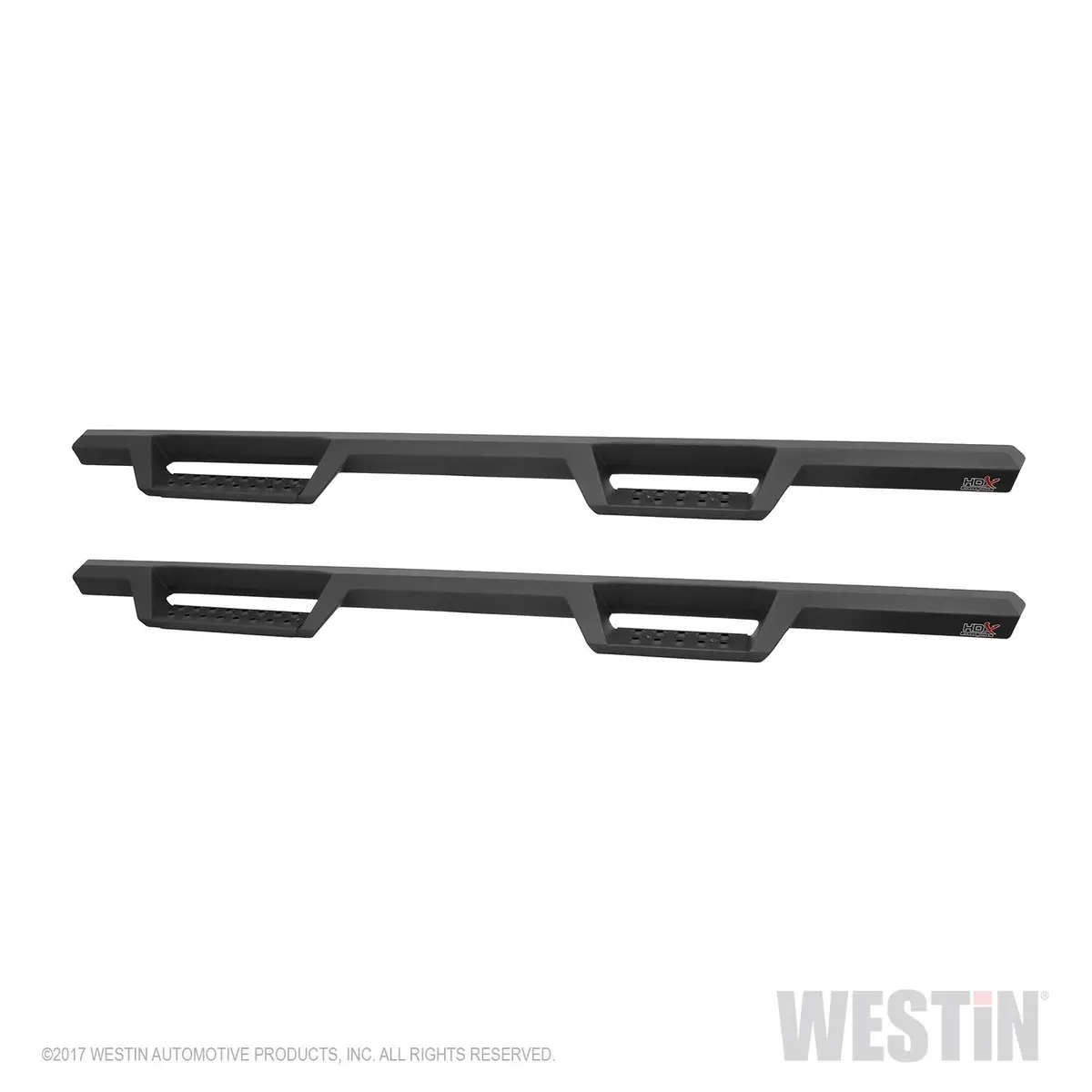 56-13835 - Hdx Drop Nerf Step Bars; Textured Black Powder Coated Steel; Mount Kit Included; 2