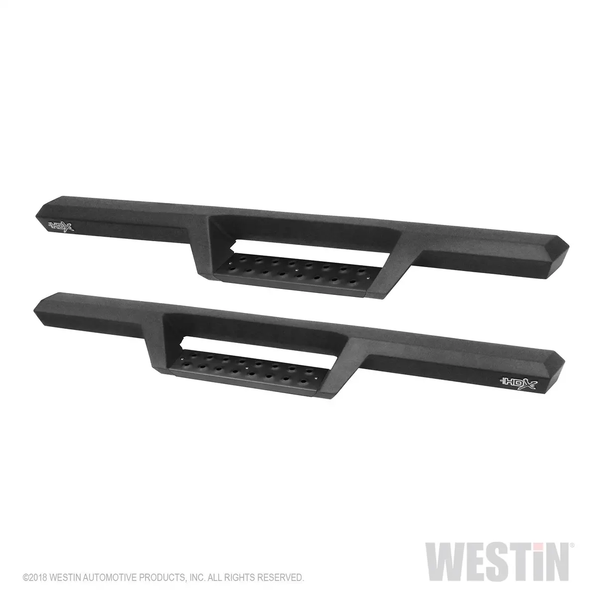 56-14055 - Hdx Drop Nerf Step Bars; Textured Black Powder Coated Steel; Mount Kit Included; 2