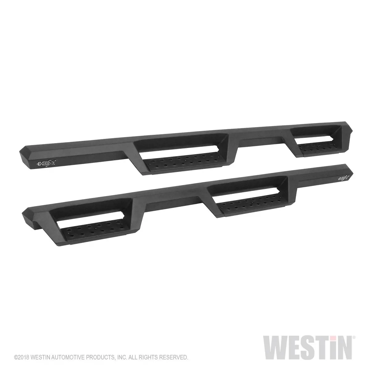 56-14065  -  Hdx Drop Nerf Step Bars; Textured Black Powder Coated Steel; Mount Kit Included; 1
