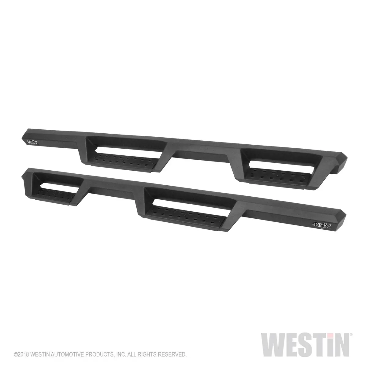 56-14065 - Hdx Drop Nerf Step Bars; Textured Black Powder Coated Steel; Mount Kit Included; 2