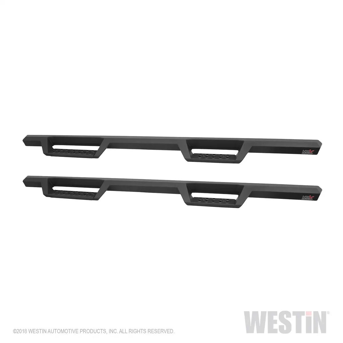 56-14085 - Hdx Drop Nerf Step Bars; Textured Black Powder Coated Steel; Mount Kit Included; 2