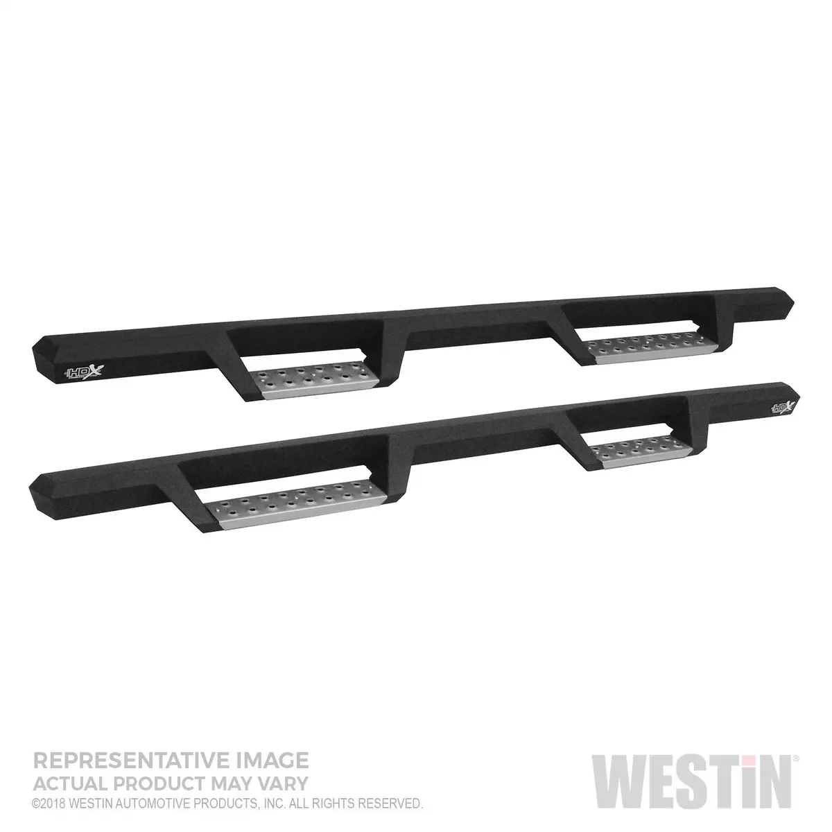 56-141352  -  Hdx Stainless Drop Nerf Step Bars; Textured Black; 1