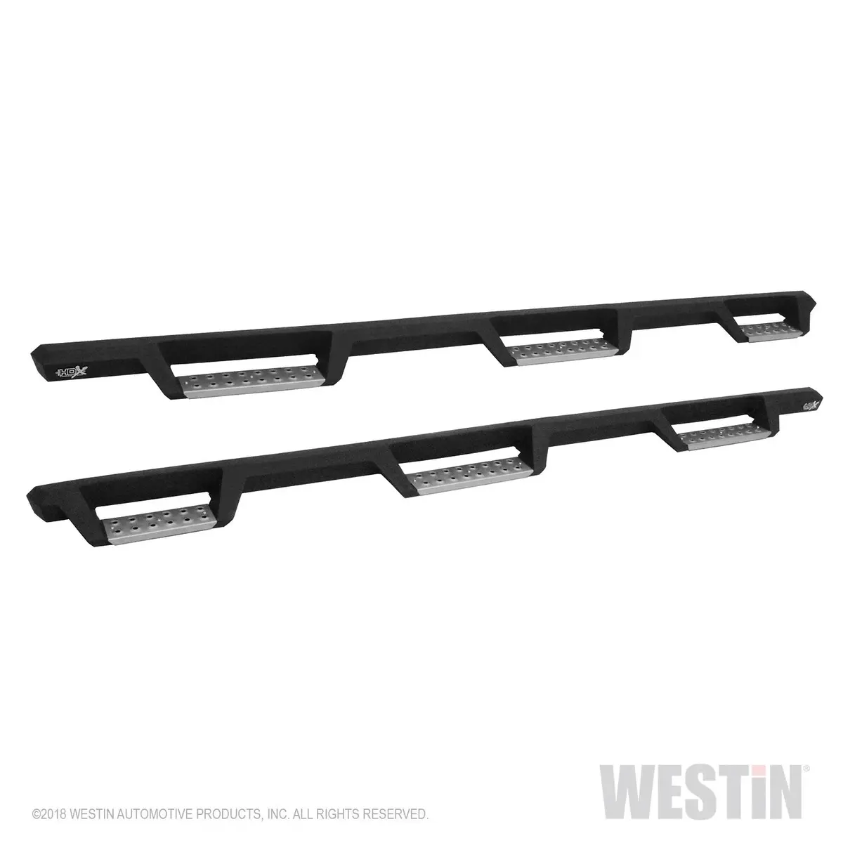 56-5343252  -  Hdx Stainless Drop Wheel To Wheel Nerf Step Bars; Textured Black; 1