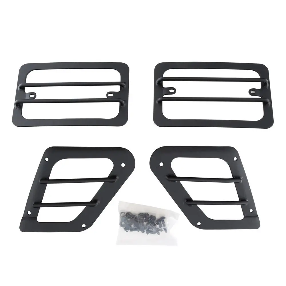 Euro Turn Signal Guards - Black - 4 Piece 1