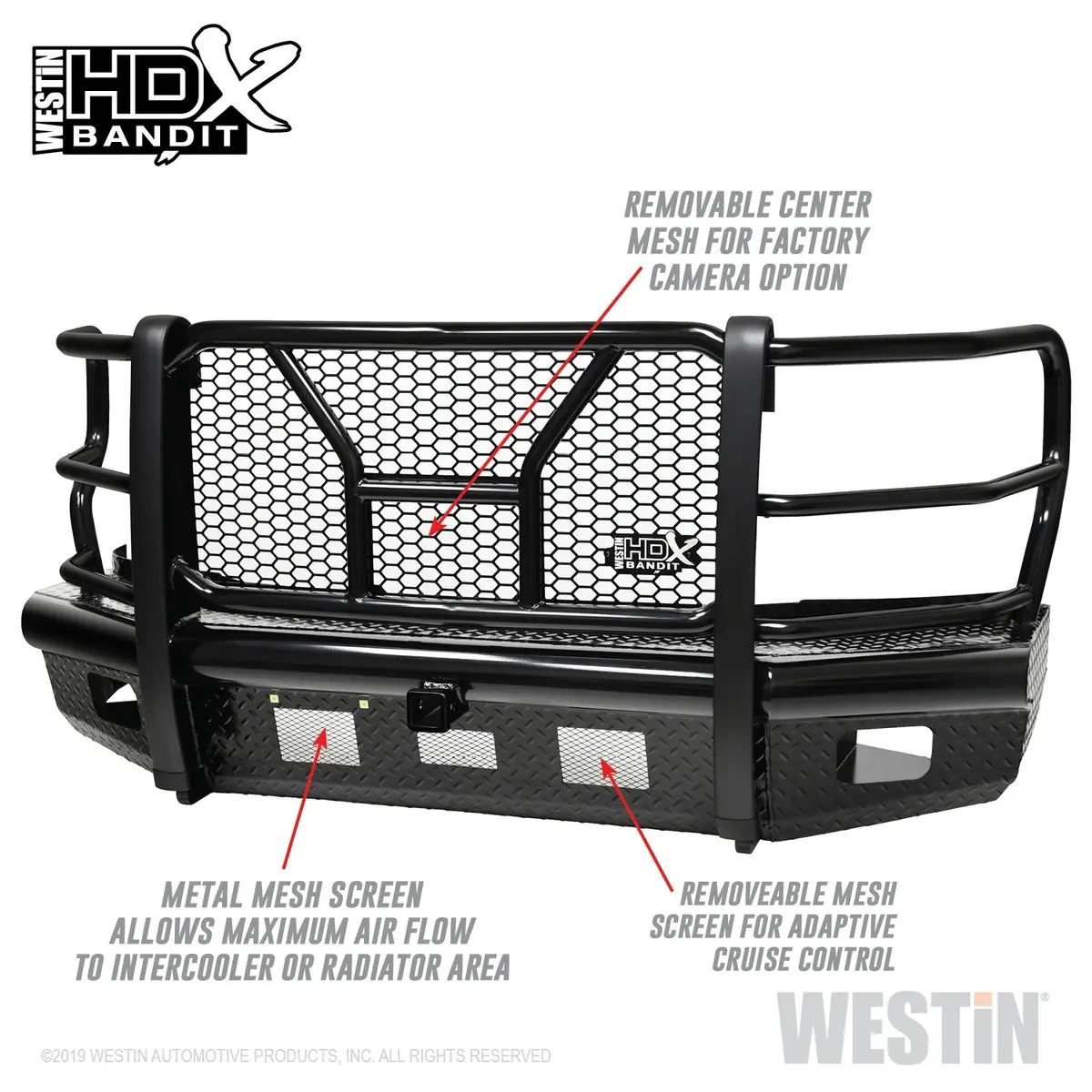 58-31125  -  Hdx Bandit Front Bumper; Textured Black; 1