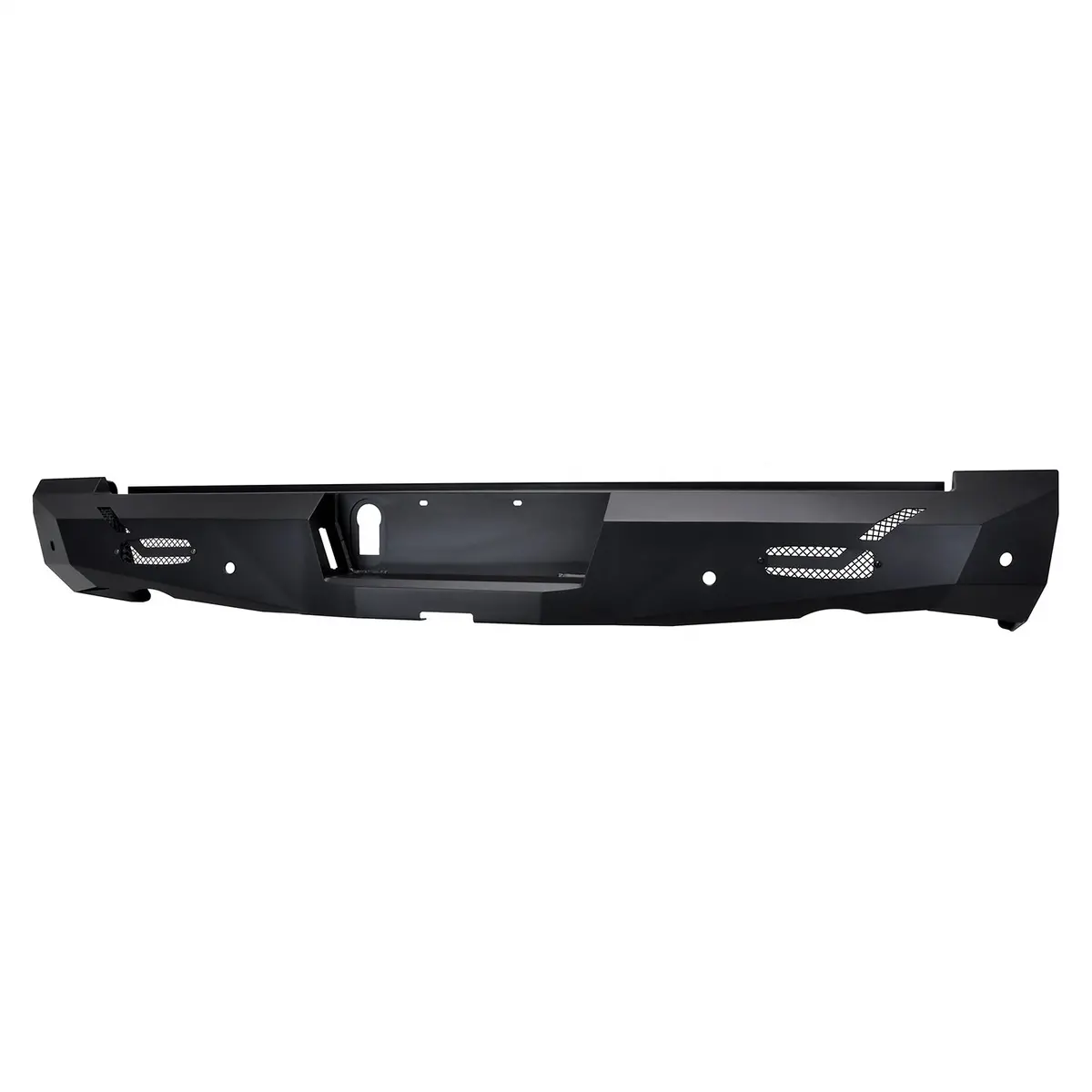 58-421075  -  Pro-Series Rear Bumper; Textured Black; Steel; 1