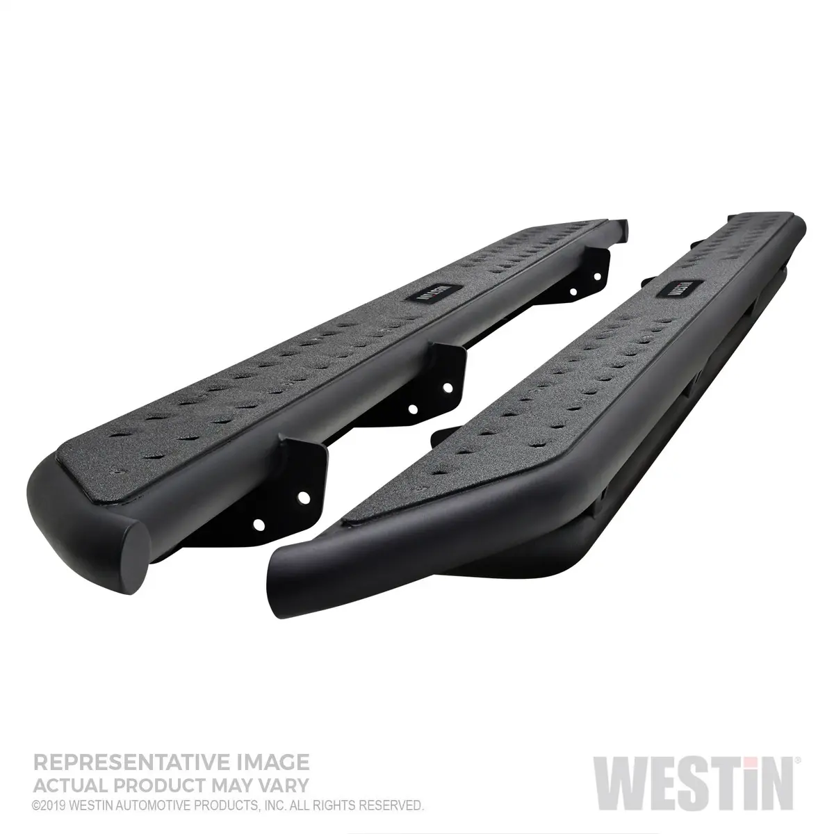 58-54165  -  Outlaw Nerf Step Bars; Textured Black; Steel; 1