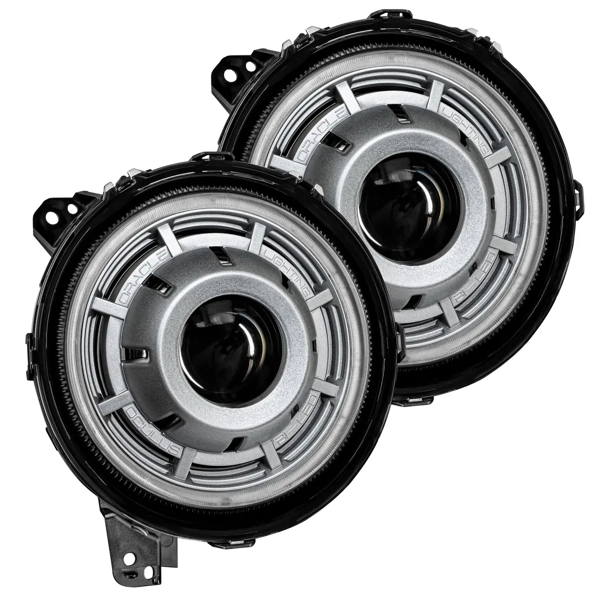 5839-504-Psc  -  Oculus(Tm) Bi-Led Projector Headlights - Satin Silver 1