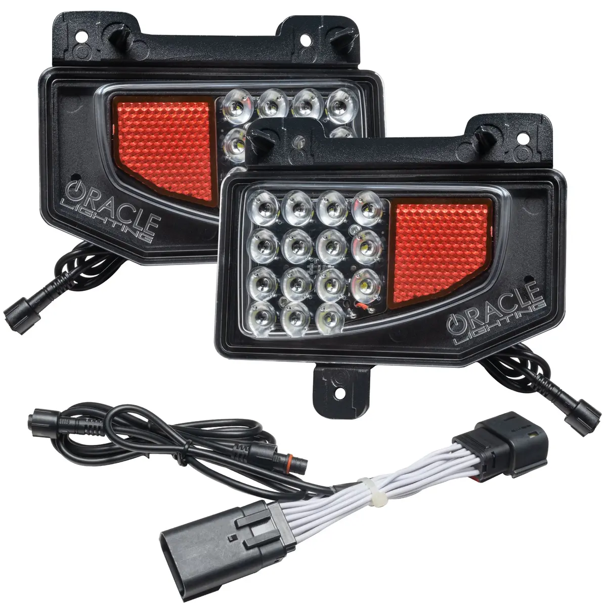 5881-504  -  Rear Bumper Led Reverse Lights For Jeep Gladiator Jt W/Plug & Play Harness 1