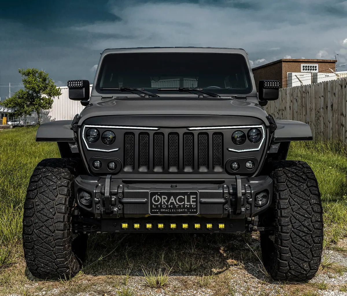 5883-001  -  Skid Plate W/ Integrated Led Emitters -Jeep Wrangler Jl/Gladiator Jt-Clear Lens 1