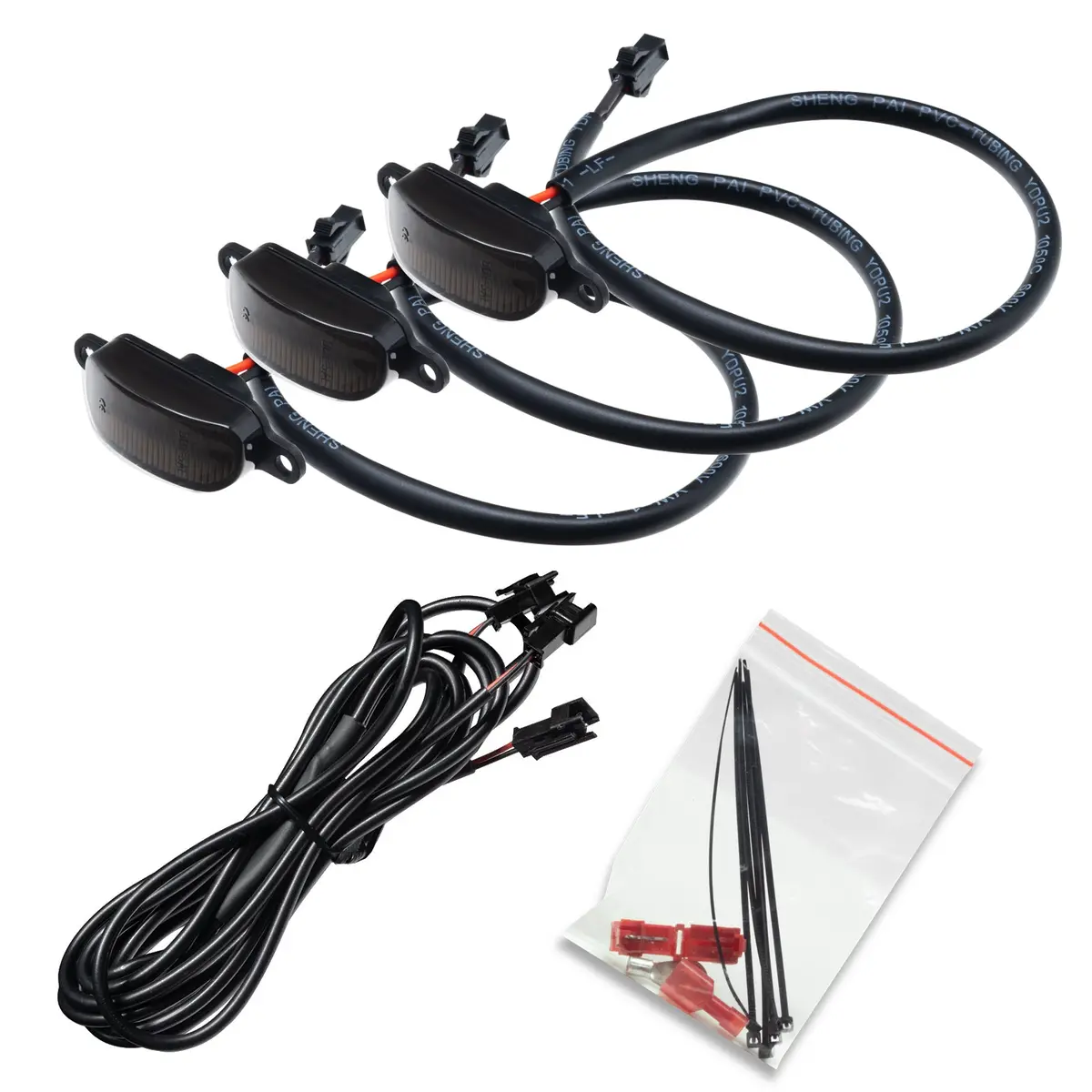 5889-005-T  -  Universal Pre-Runner Style Led Grill Light Kit (New Style) - Tinted Lens 1