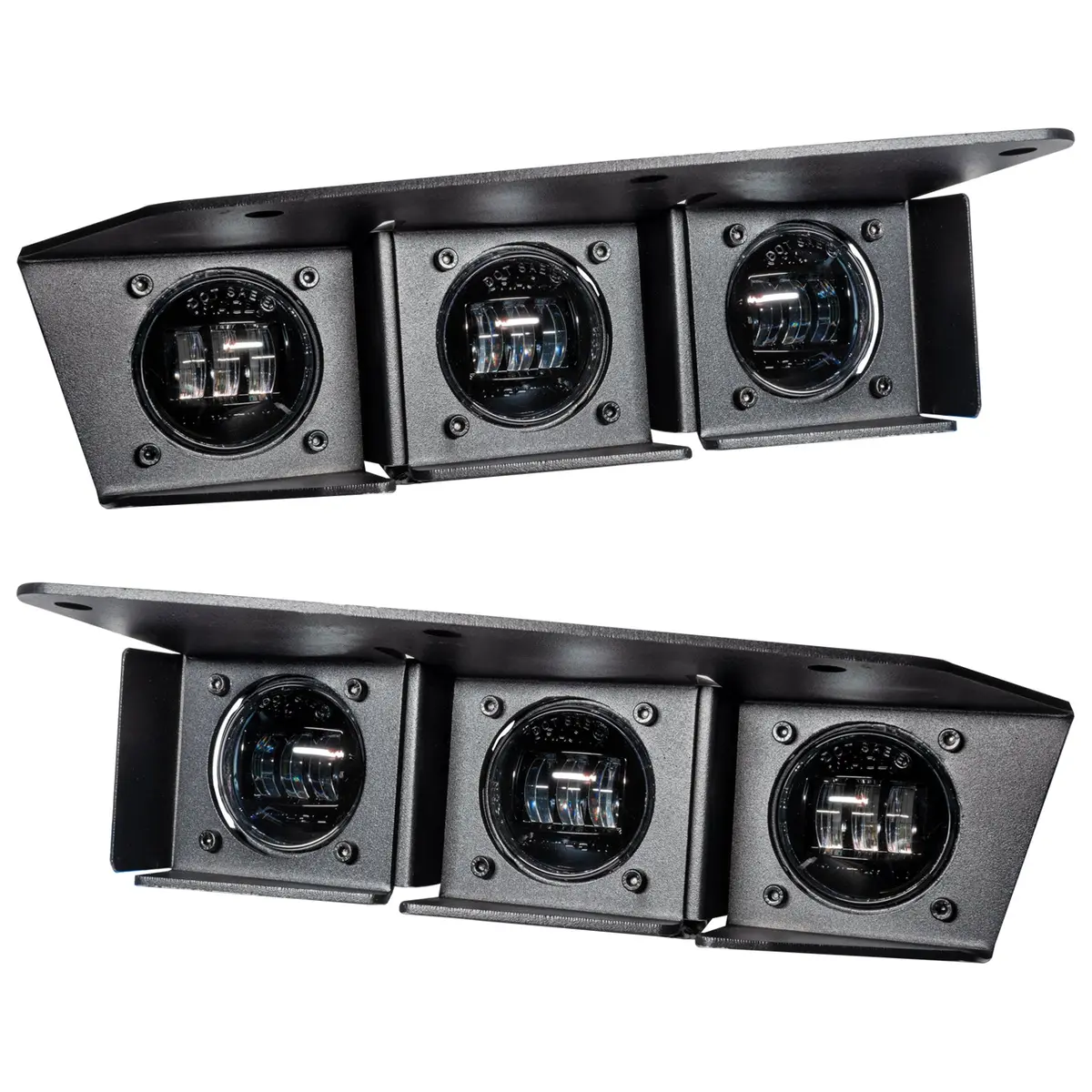 5890-001  -  Oracle Lighting 2021-2024 Ford Bronco Triple Led Fog Light Kit For Steel Bumper 1