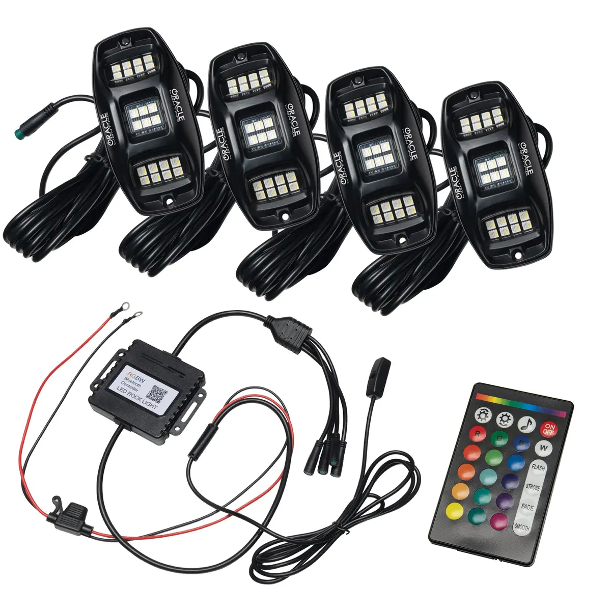 5895-339  -  Oracle Lighting Colorshift Rgb+W Underbody Wheel Well Rock Light Kit (4 Pcs) 1