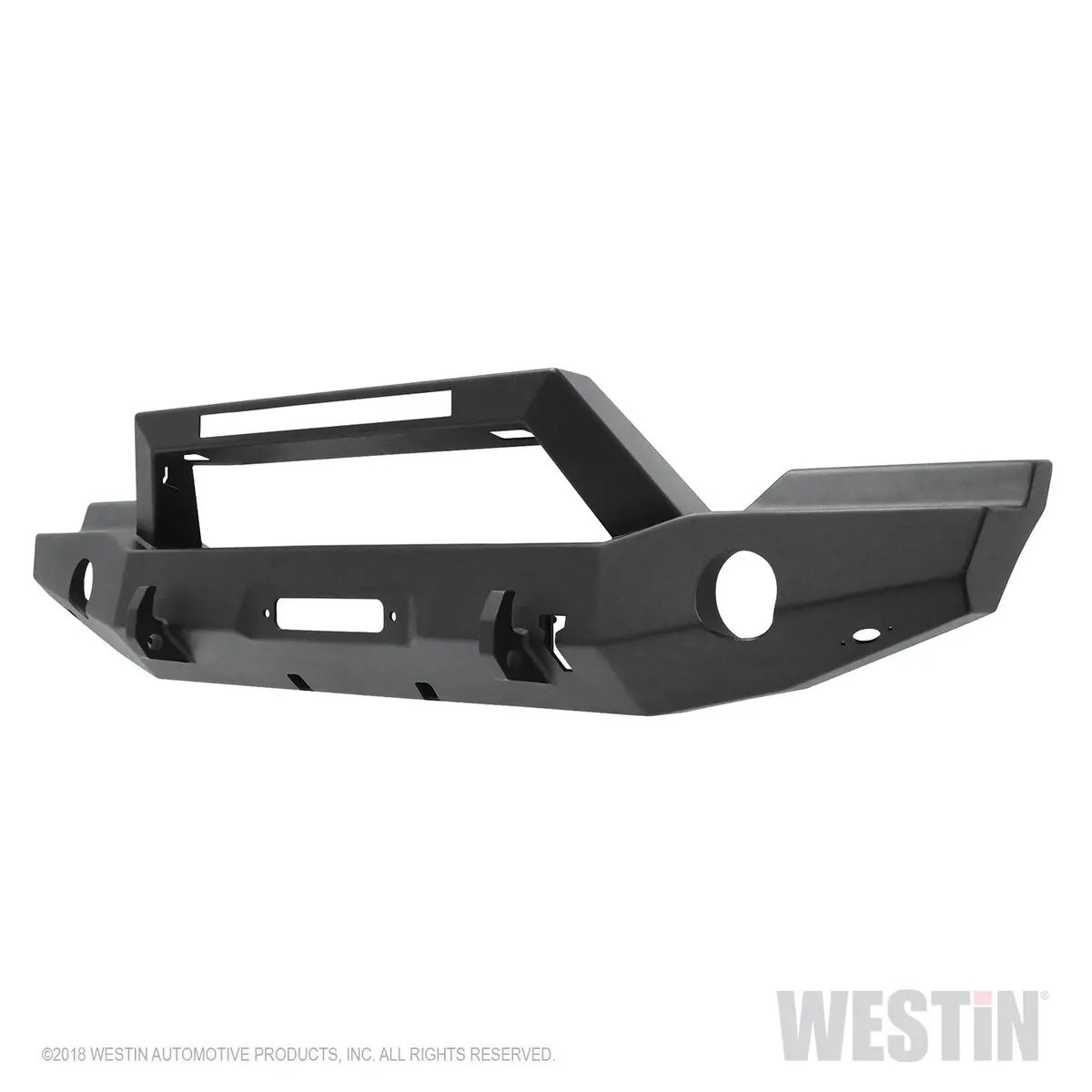 59-80055  -  Wj2 Full Width Front Bumper W/Led Light Bar Mount; Steel; Textured Black; 1