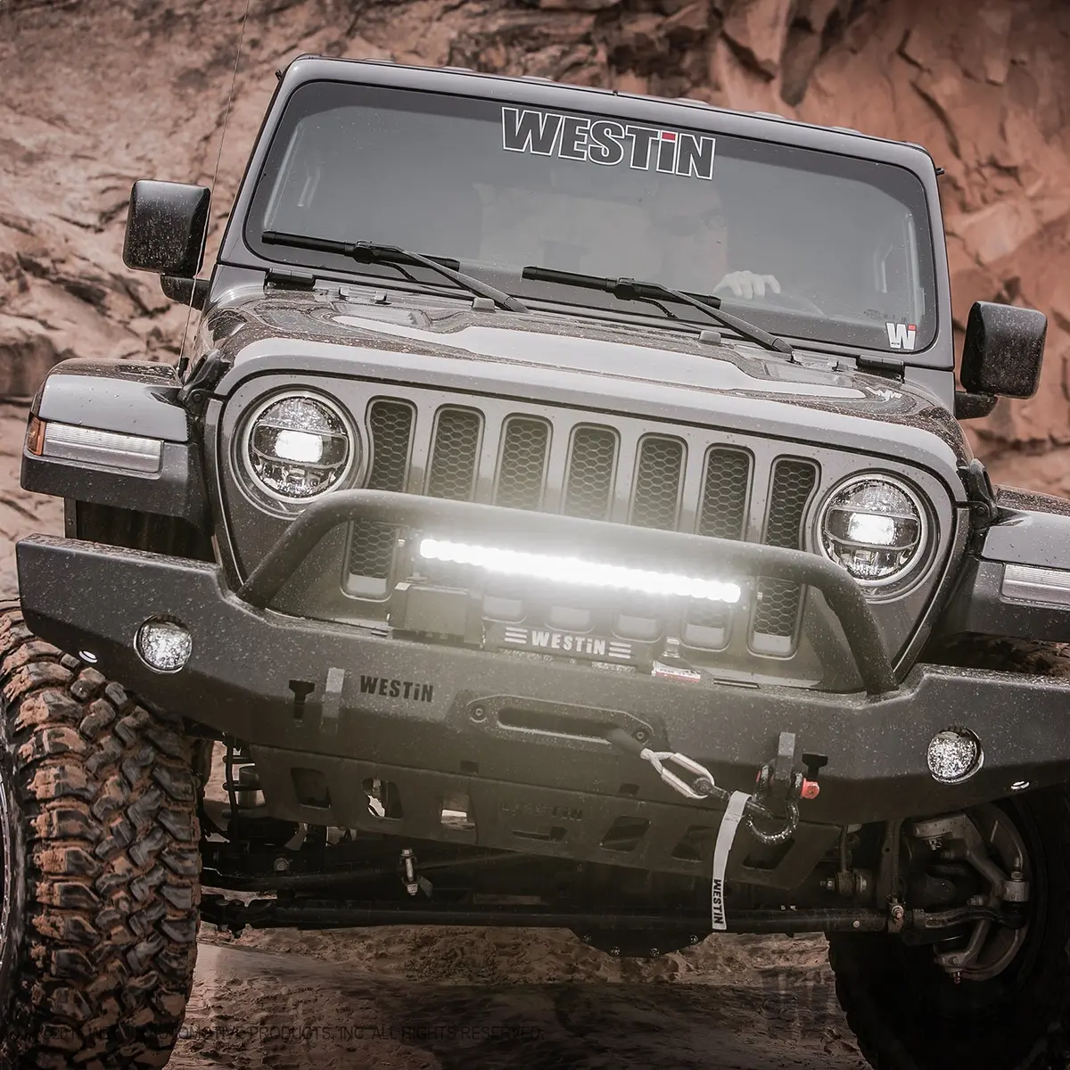 59-80115  -  Wj2 Full Width Front Bumper W/Bull Bar 1