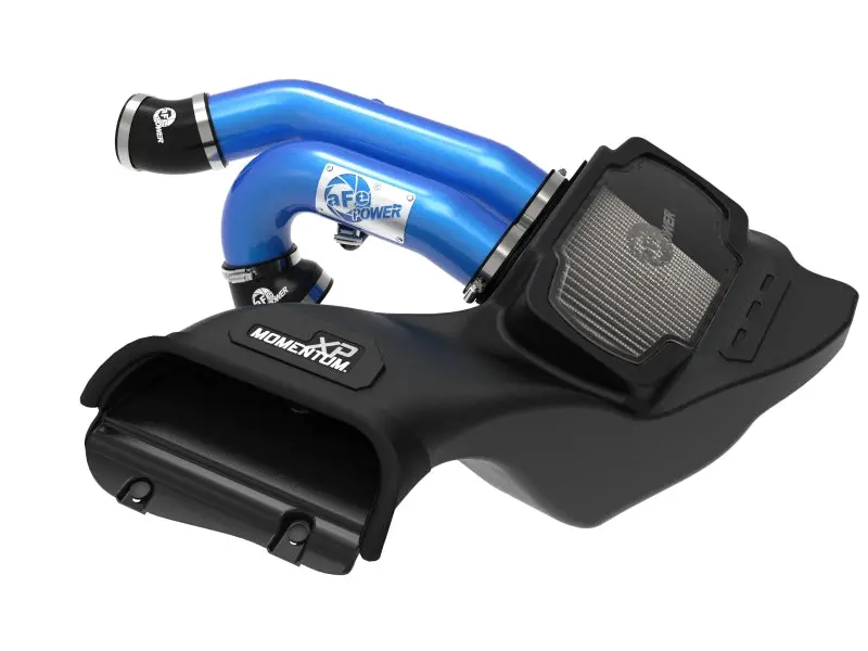 Afe 21-22 Ford F-150 Raptor V6-3.5L(Tt) Momentum Xp Cold Air Intake System Blue W/ Pro Dry S Filter 1