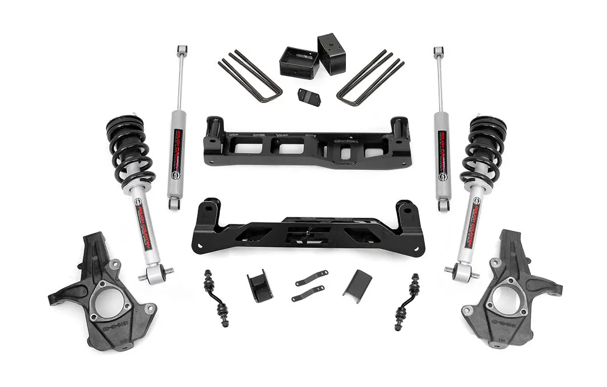 24834  -  5 Inch Lift Kit - Alu/Stamp Steel - N3 Struts - Chevy/Gmc 1500 (14-18 & Classic) 1