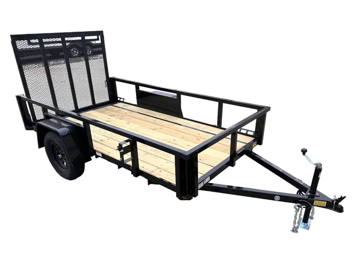 5X10 Utility Trailer With Angle Iron Sides - Quality Steel And Aluminum  - Model 6210Ansa3.5K 1