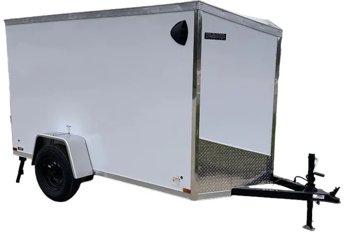 Enclosed Cargo Trailer 5X10 Extra 6In Height With Ramp Door - Hlaftx510sa 1