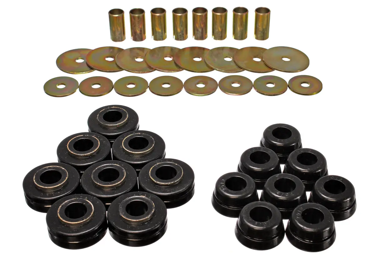 6.4101G  -  Body Mount Set; Black; Performance Polyurethane; 1